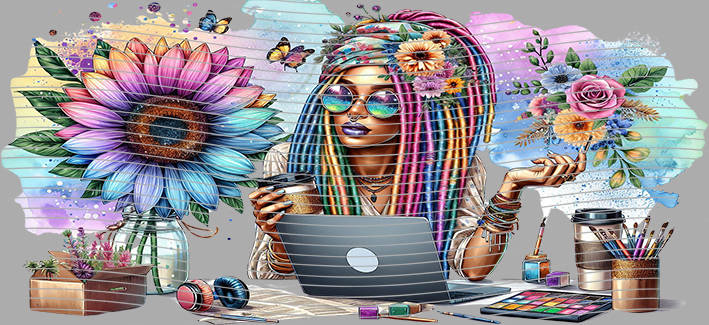 16oz Sunflower Girl-SU-157